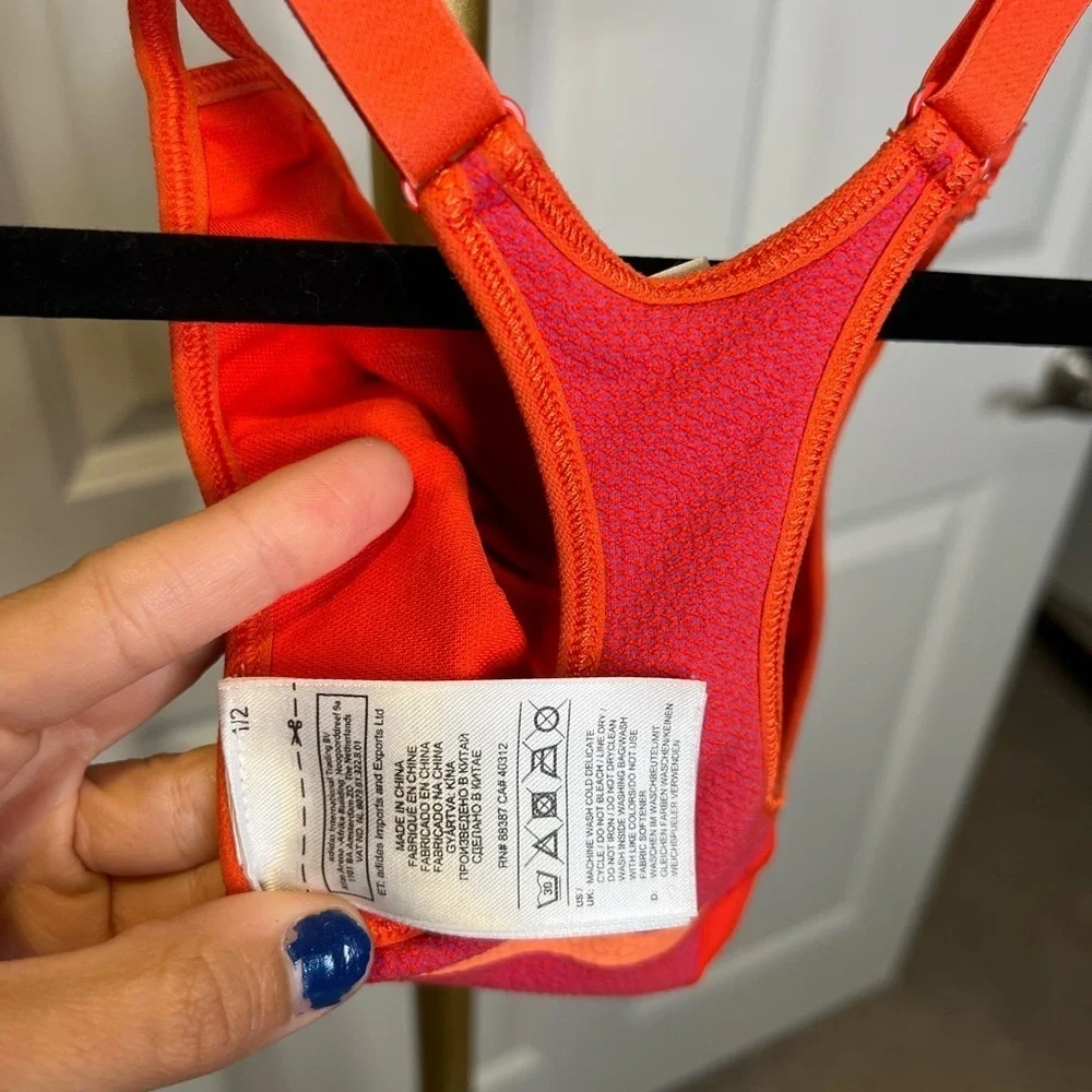 Stella McCartney x Adidas orange pomegranate sports bra - Picture 11 of 12